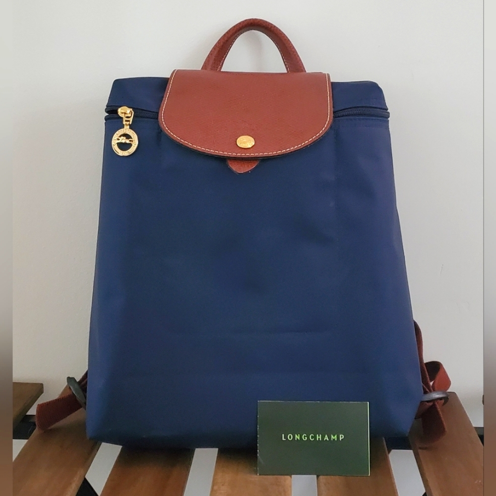 Longchamp Le Pliage Navy Backpack